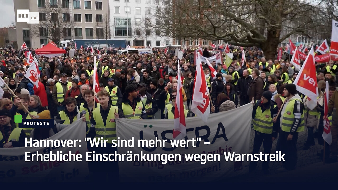 Hannover: "Wir sind mehr wert" – Erhebliche Einschränkungen wegen Warnstreik