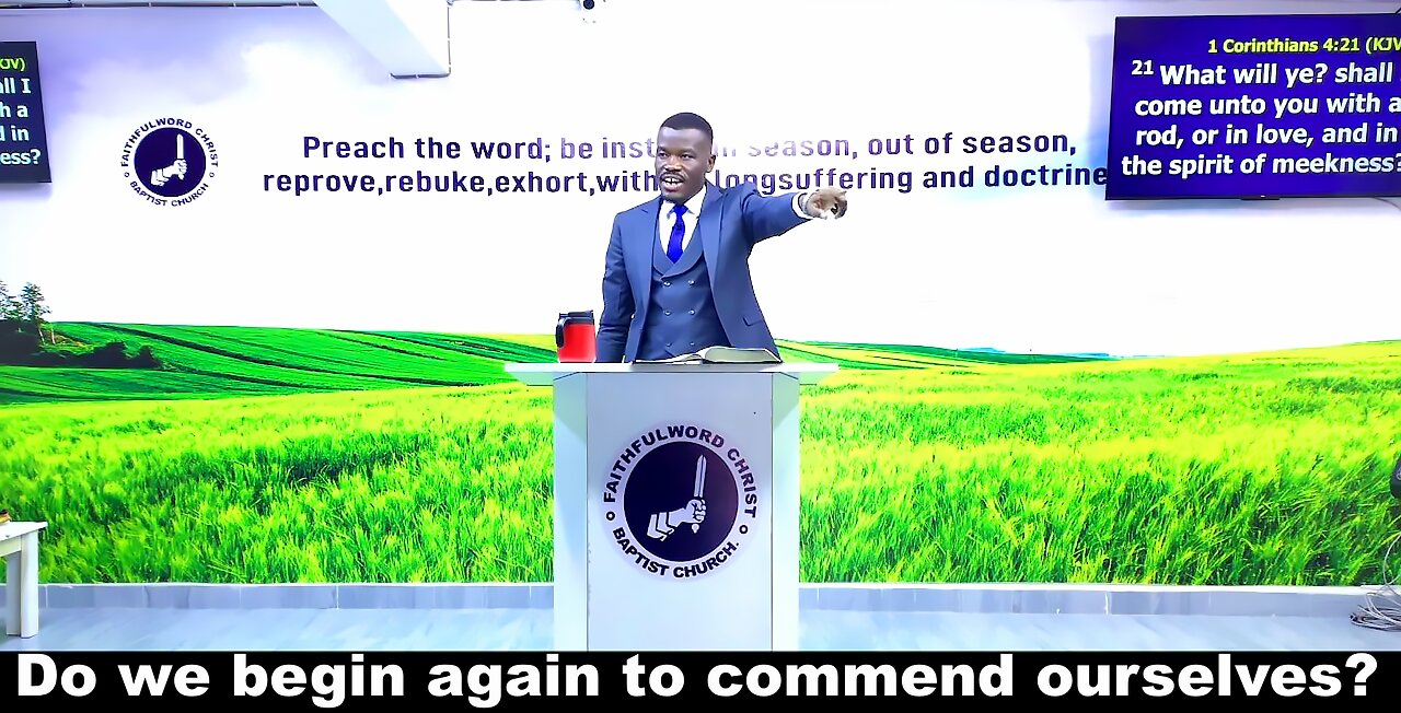 Do we begin again to commend ourselves?