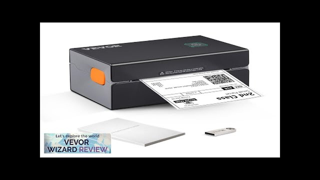 VEVOR HD(300DPI) Thermal Label Printer Shipping Label Printer with Auto Label Recognition Review