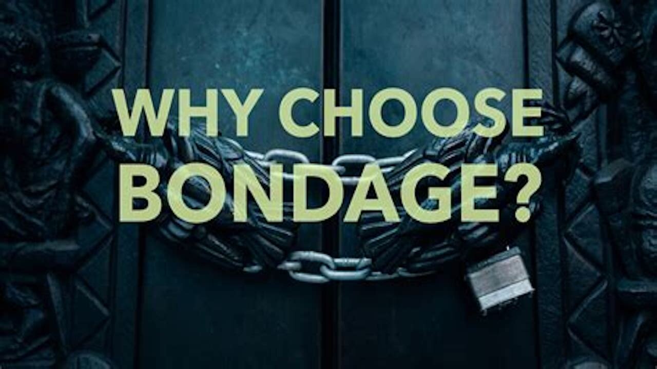 Isn't It Amazing The Kind Of Bondage People Will Endure All So They Can Avoid Serving The LORD?