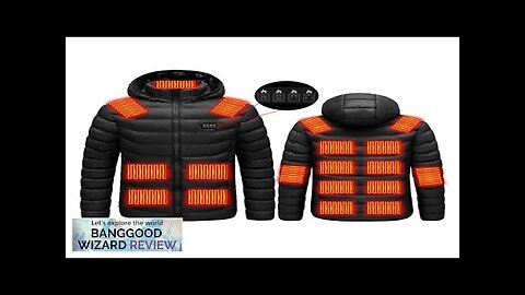 19 Areas Heated Jacket for Men Women Winter Warm USB Heating Jacket Review