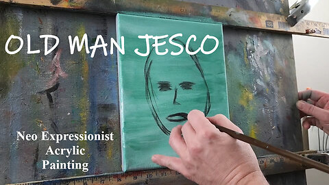 Watch the Creation of 'Old Man Jesco' | Relaxing Acrylic Art Time-Lapse