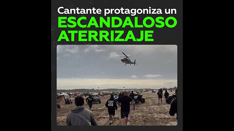 Cantante llega en helicóptero a un ‘show’ y es sancionado