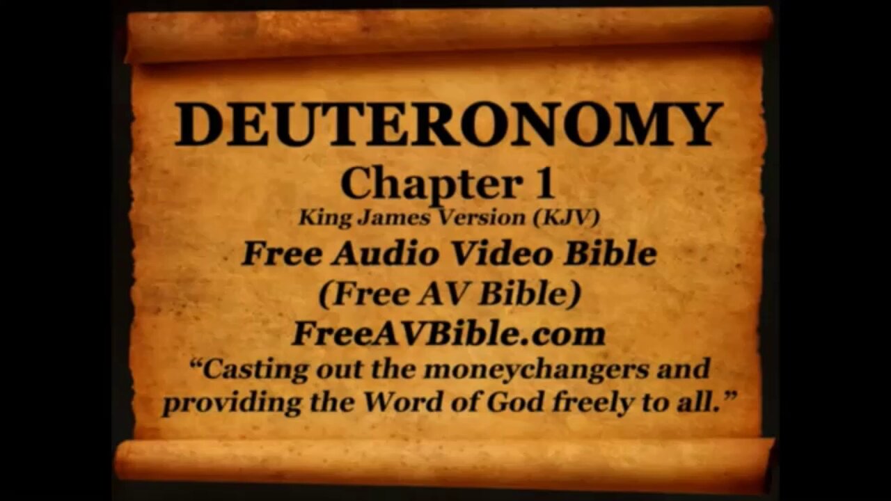 Deuteronomy KJV read along audio bible with piano worship music in the background