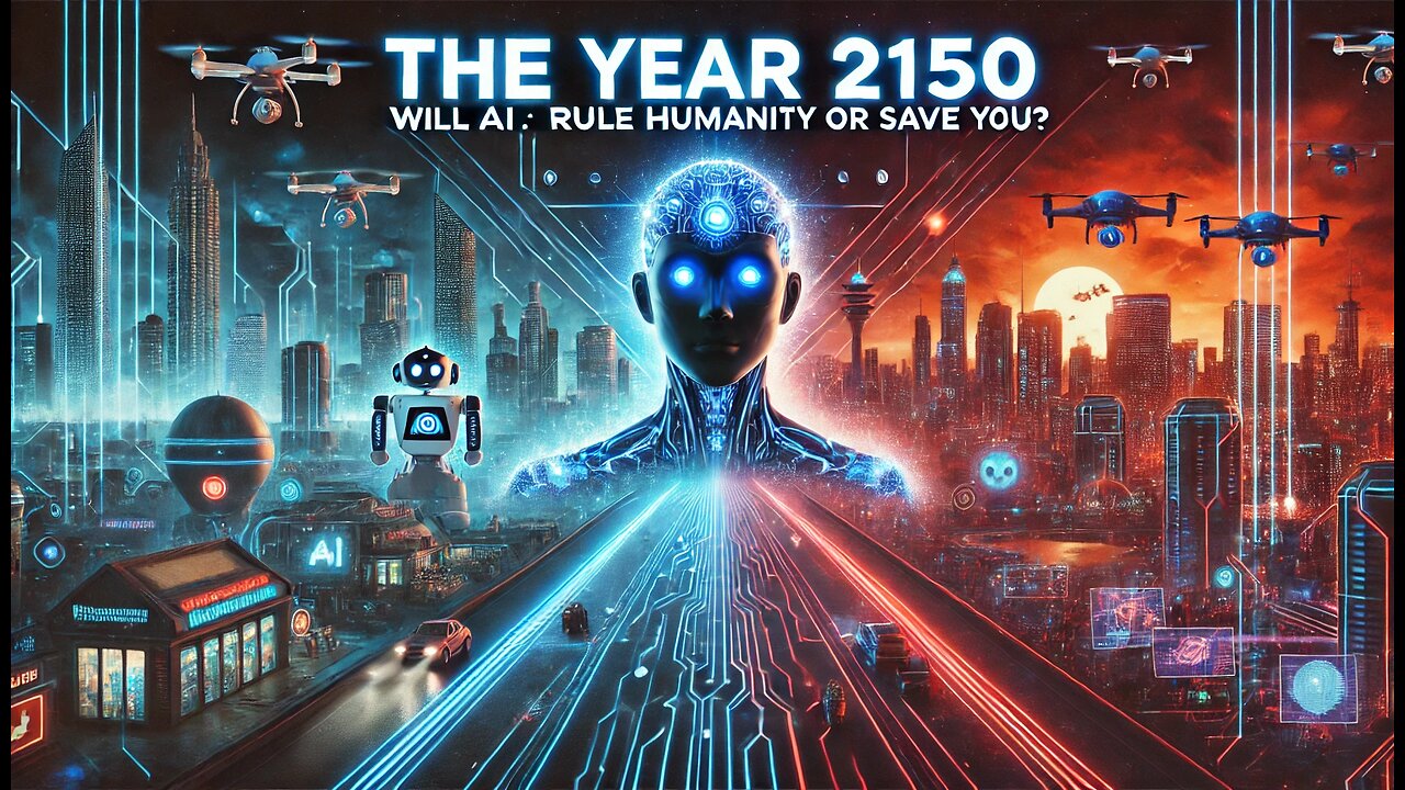 The Year 2150: Will AI Rule Humanity or Save It?" 🤖
