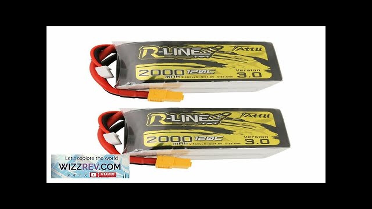 TATTU R-LINE V3.0 4S 14.8V 2000mAh 120C LiPo Battery XT60 Plug Review