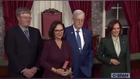 Nebraska State Senators husband refuses to shake hands with Kamala Harris