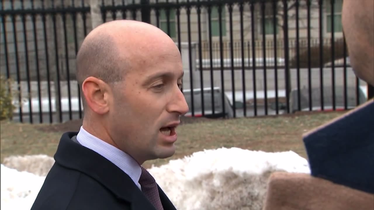 Deputy Chief of Staff Stephen Miller gives a press conference on the current mass deportations 🚔