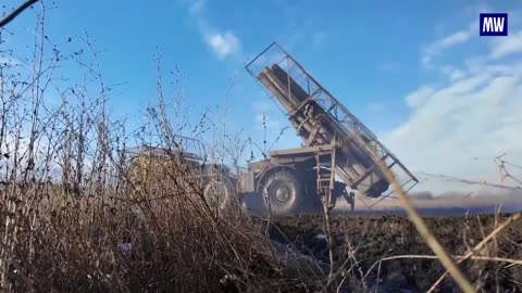 Combat work of the Uragan MLRS crews of the West group of forces