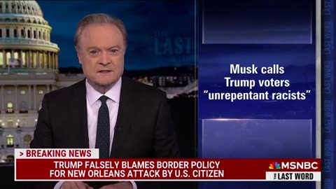 Lawrence: Elon Musk says ‘unrepentant racists’ support Trump