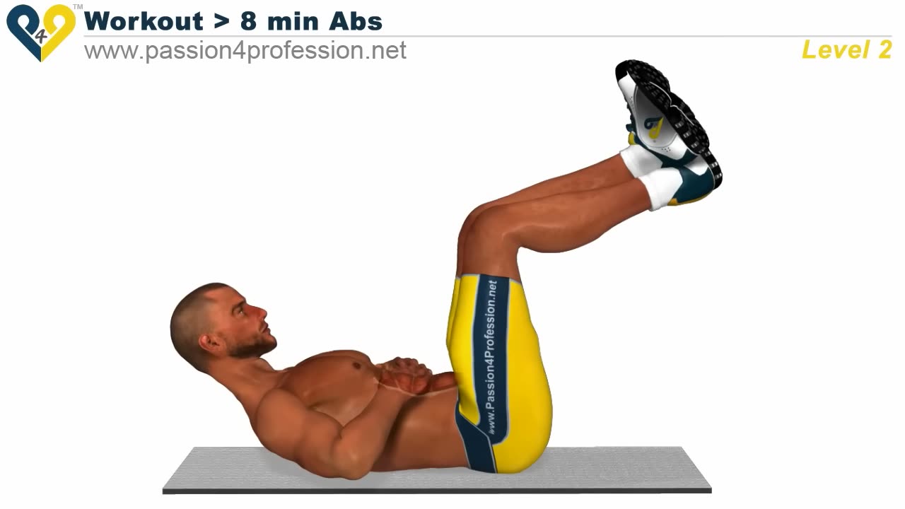 8 min home Abs workout -Level 2