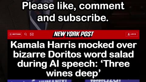 Kamala Harris Describes Innovation with Doritos Reference in Word Salad