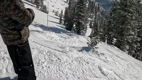 Snowboarding at Snowbird, Utah