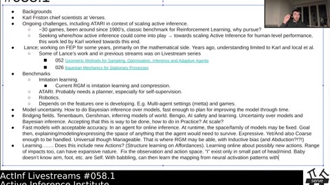 Active Inference LiveStream 058.1 ~ "From pixels to planning: scale-free active inference"