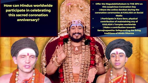 Receive blessings through LIVE Darshan of SPH Bhagavan Sri Nithyananda Paramashivam