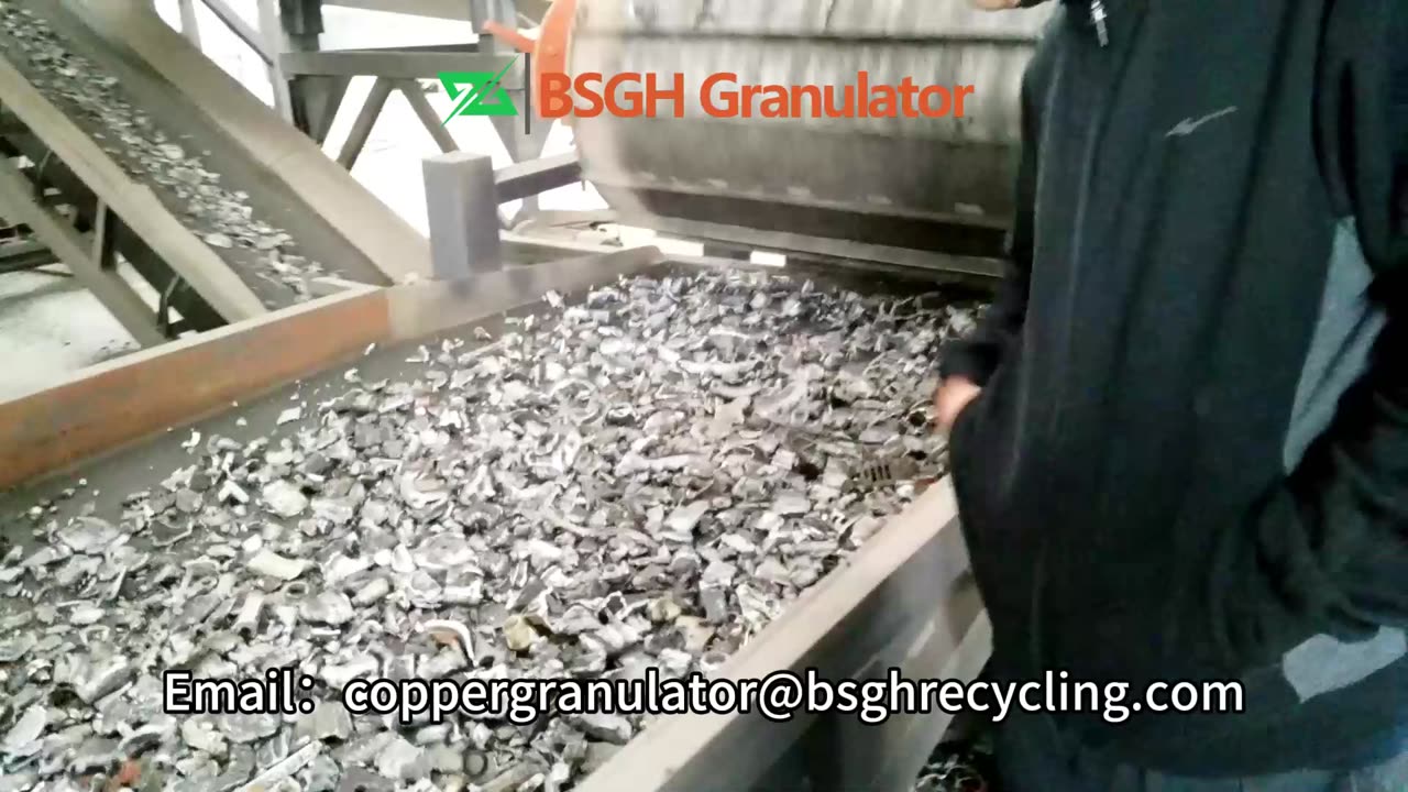 Metal Shredding and Separation Line: Processing Auto Parts and Aluminum Engine Casings