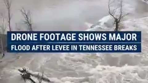 A town in Tennessee is under a state of emergency after a broken levee caused major flooding