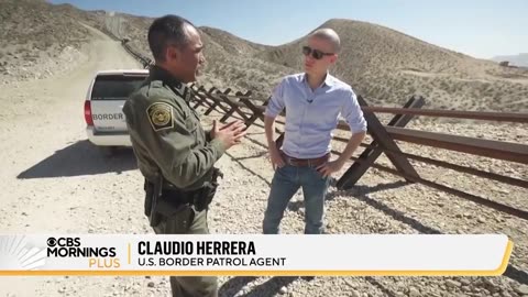 CBS reports from the "heavily fortified U.S. border"