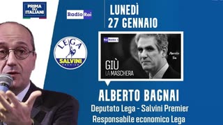 🔴 On. Alberto Bagnai ospite nella trasmissione radiofonica Giù la maschera di Marcello Foa - 27/1/25