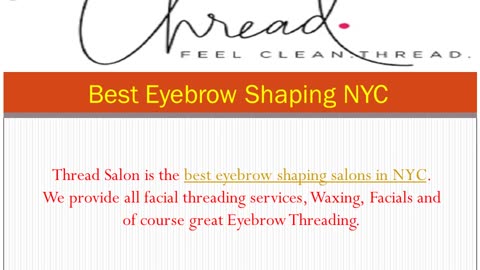 Best Eyebrow Shaping NYC