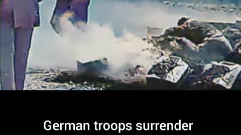 German troops surrender after bunker obliterated intense #Colourized footage🇩🇪 🏳️ 🎥