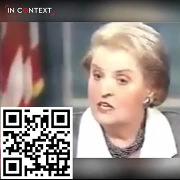 The infamous Madeline Albright interview.