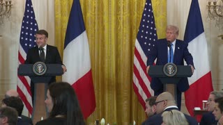 President Trump Holds a Press Conference with President Emmanuel Macron of France