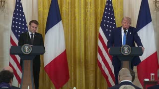 President Trump Holds a Press Conference with President Emmanuel Macron of France