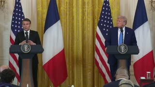 President Trump Holds a Press Conference with President Emmanuel Macron of France