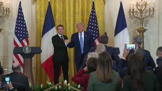 President Trump Holds a Press Conference with President Emmanuel Macron of France