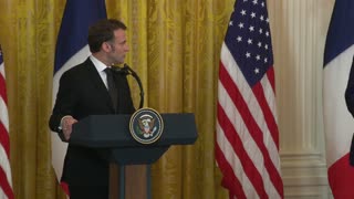 President Trump Holds a Press Conference with President Emmanuel Macron of France