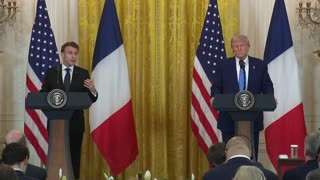 President Trump Holds a Press Conference with President Emmanuel Macron of France