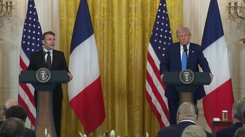 President Trump Holds a Press Conference with President Emmanuel Macron of France