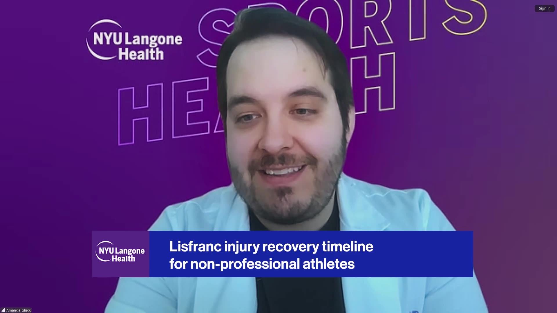 NYU Langone's Daniel J. Kaplan, MD explains Andrew Thomas' recovery from Lisfranc surgery