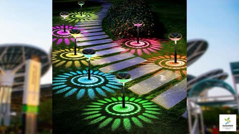 Nupostai Bright Solar Pathway Lights 8 Pack