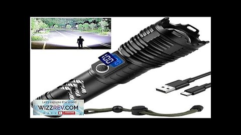 Flashlights High Lumens LED Rechargeable 900000 Lumen Brightest Flash Light High Power Review