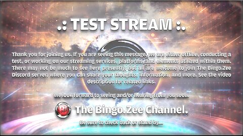 Test Lab Channel Disclaimer.