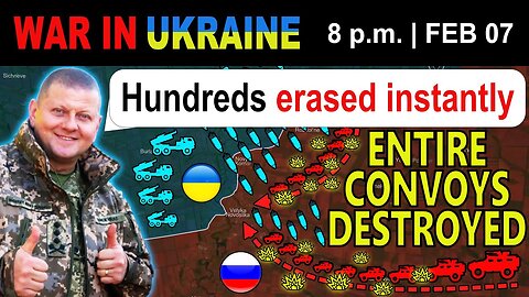 07 Feb: Ukrainian Strikes WIPE OUT MASSIVE RUSSIAN COLUMNS | War in Ukraine Explained