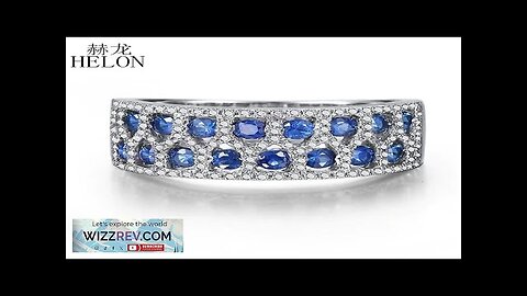 Shruno Solid 18K White Gold Natural Sapphires Diamonds Engagement Ring For Women Review