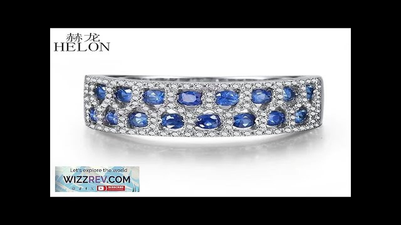 Shruno Solid 18K White Gold Natural Sapphires Diamonds Engagement Ring For Women Review