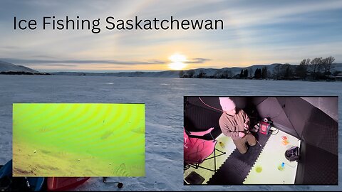 Ice Fishing Saskatchewan lake