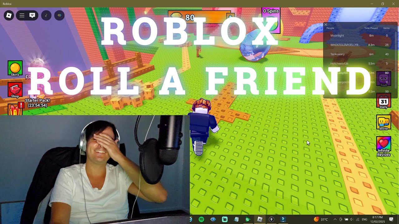 ROBLOX ROLL A FRIEND (COMMENTARY)