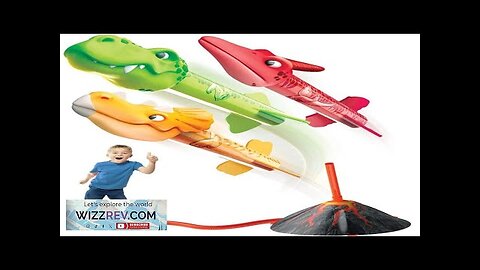 Pedal Flying Dinosaur Rocket Launcher for Kids Launch up to 100 ft Review