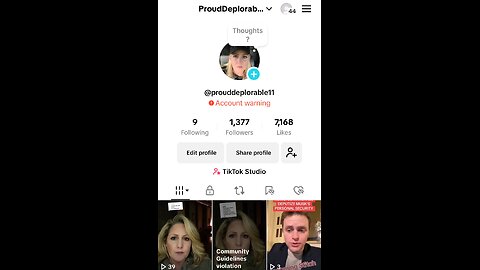 TIKTOK TAKING MY ACCOUNT DOWN. SO MUCH FOR FREE SPEECH