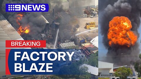 Massive factory fire in Sydney s west | 9 News Australia