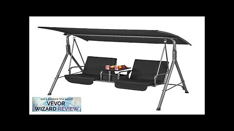 VEVOR 2-Seat Patio Swing Chair Outdoor Patio Swing with Adjustable Canopy Porch Review