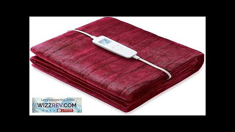 Electric Heated Blanket Twin Size 62" x 84" 6 Levels Fast Review