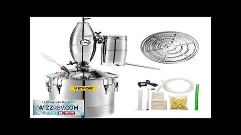 VEVOR 20L 5.3Gal Water Alcohol Distiller 304 Stainless Steel Alcohol Still Wine Review