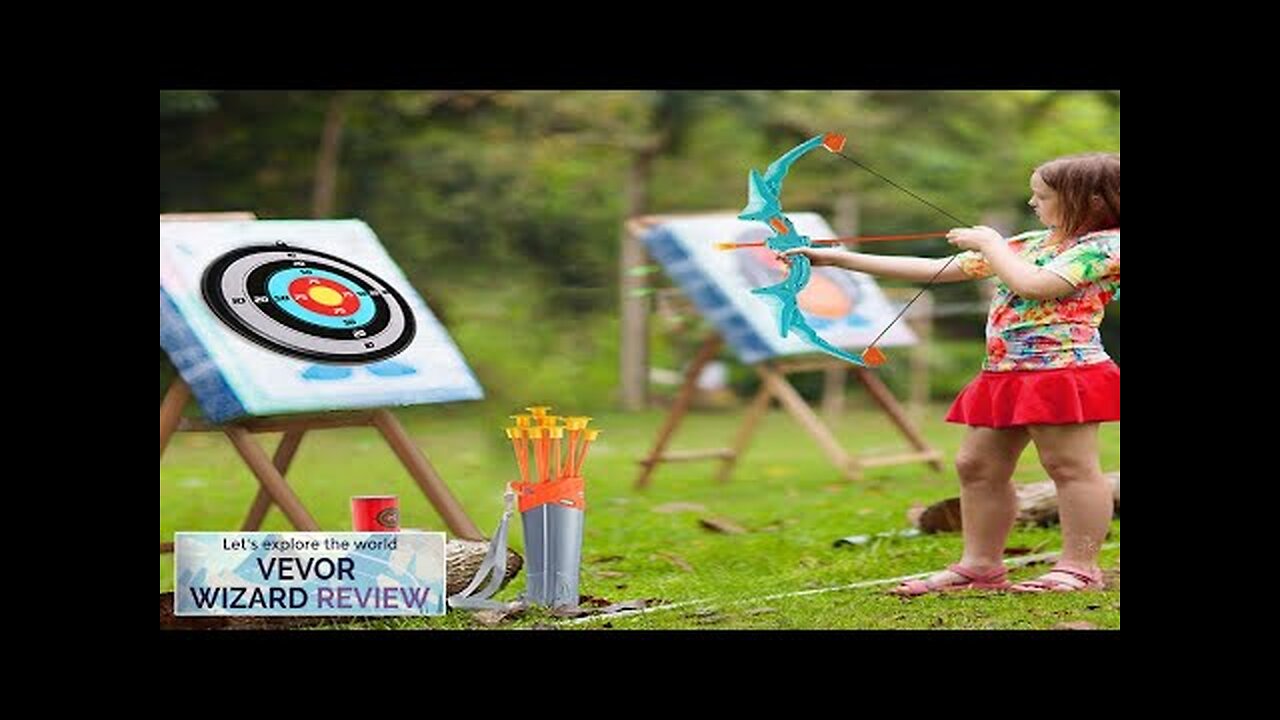 VEVOR Bow and Arrow Set for Kids LED Light Up Archery Set Review