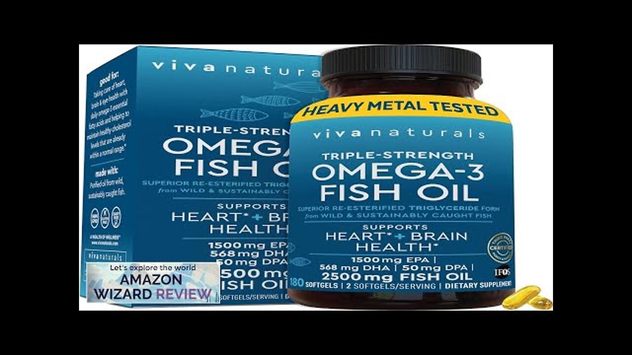 Viva Naturals Triple Strength Omega 3 Fish Oil Supplement 2500 mg Review